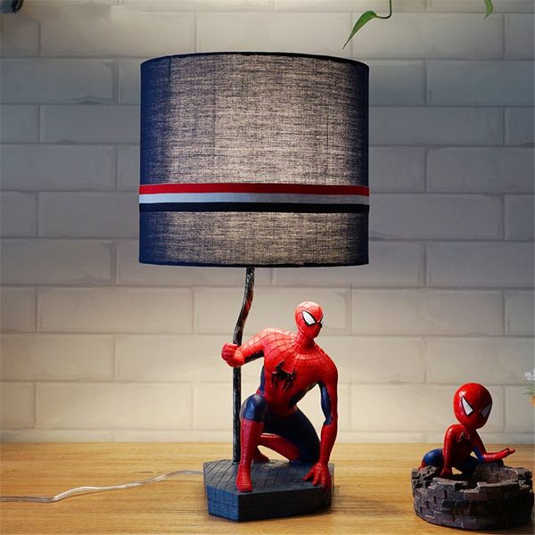 2019 Creative Cartoon Spider Man Captain America Led Table Lamp