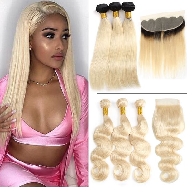 

8a body wave 1b 613 ombre human hair bundle with clo ure 100 unproce ed traight 613 blonde bundle with frontal brazilian hair exten ion