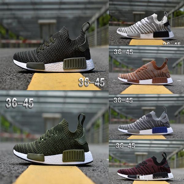 2018 NMD R1 STLT Primeknit Porter Duck Camo Army Zebra Triple Black Mens Women Running Shoes Sport Nmds Runner Primeknit Designer Trainers Men Buy Cheap nmd_r1 stlt primeknit shoes womens Sale Outlet