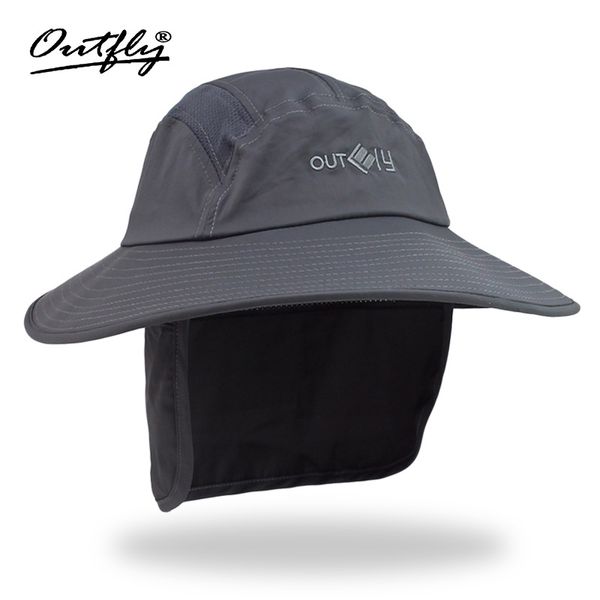 

2018 outdoor sunscreen anti-ultraviolet shade climbing quick-drying hat neck protection along the fisherman hat sun bob cap, Black;white