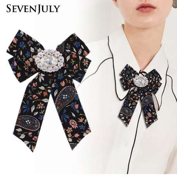 

vintage floral fabric canvas brooch bowknot pin tie necktie corsage crystal rhinestone blouse women clothing dress accessories, Gray