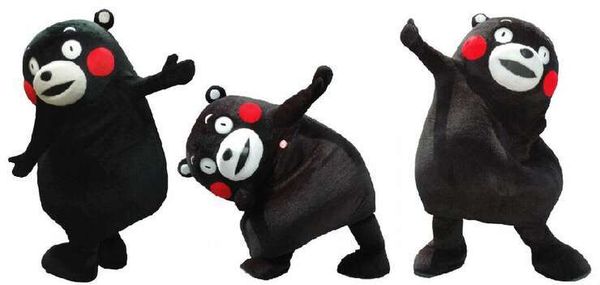 

size japan kumamon bear mascot costume animal bear cartoon holiday fancy dress birthday party suit ing, Red;yellow