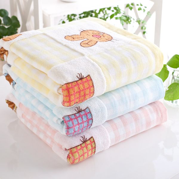 

100% cotton soft bath towel for children colorful character printed quick-dry beach towel rectangle towels