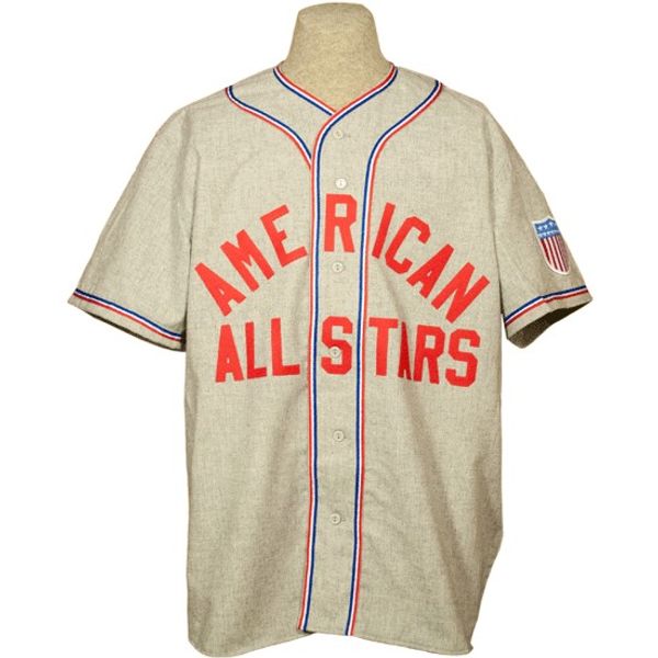 

American All-Stars 1945 Road Jersey 100% Stitched Embroidery Logos Vintage Baseball Jerseys Custom Any Name Any Number Free Shipping