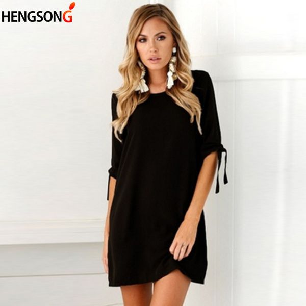 

2018 summer blouses shirtfor women half sleeve lace-up o-neck loose casual blouse female beach shirt vestidos black white