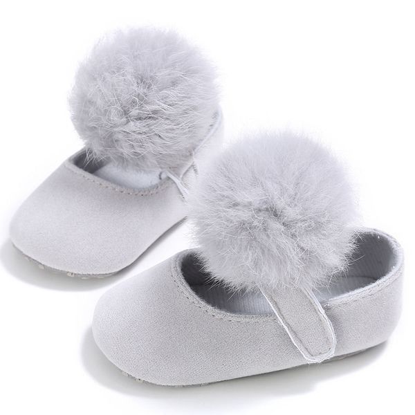 

sweet cute new style leisure mary jane shoes princess ballet prewalkers toddlers infant hairy ball first walkers crib shoes