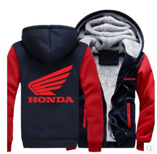 

2018 motorcycle sweatshirt winter warm fleece thicken jacket zipper coat hoodies & sweatshirts up-to-date jacket, Black