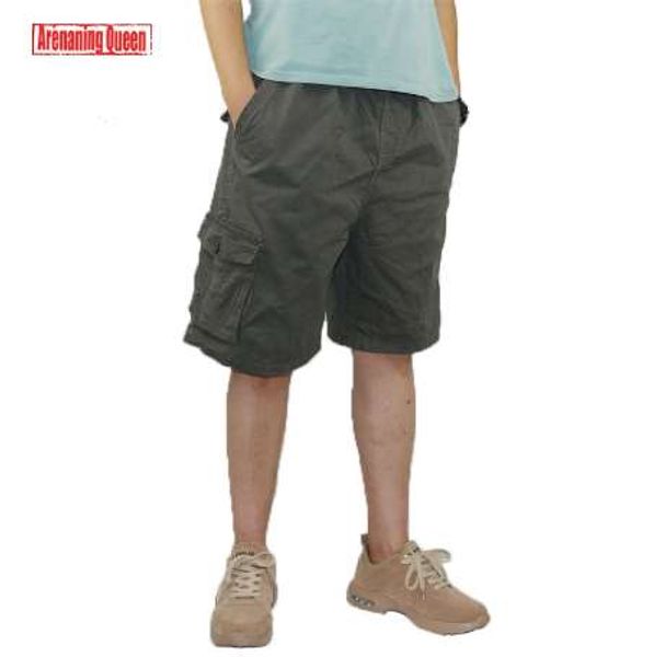 

fashion men's cotton cargo shorts men camouflage summer camo multi-pocket boys casual short pants plaid military big plus size, White;black