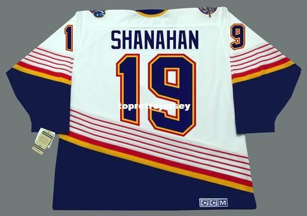 

wholesale mens brendan shanahan st. louis blues 1994 ccm vintage home retro hockey jersey, Black;red