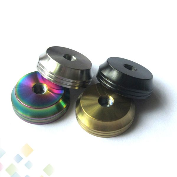 

Metal Base Display Holder SS Showcase Stand for 510 Atomizer Stainless Steel Material Silver Black Gold Rainbow Colors 30MM diameter