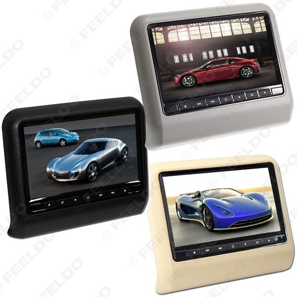 

Feeldo 9 quot digital hd car headre t lcd hanging dvd player with fm game remote u b d lot 3 color option 3858