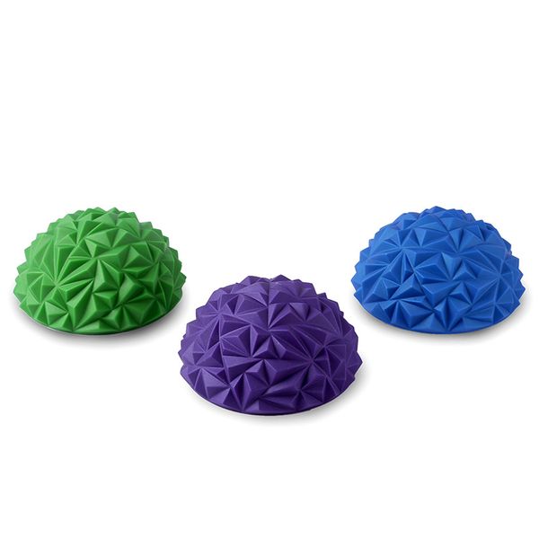 

1pcs children's sense training yoga half-ball water cube diamond pattern pineapple ball foot massage ball toy fitness balls