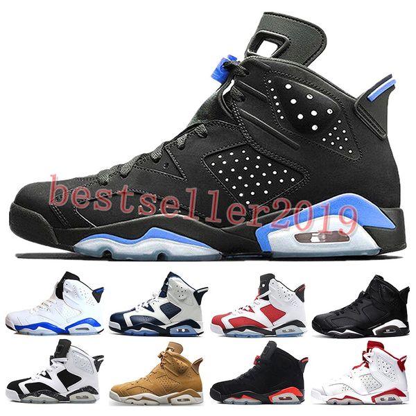 

2018 Cheap 6 6s Mens Basketball shoes man unc Black Cat Infrared sports blue Maroon Olympic Alternate Hare Oreo Angry bull Sports sneakers