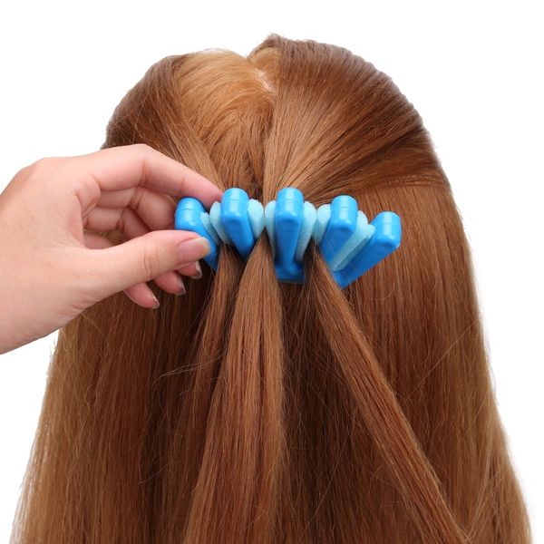 

1 pc 2 colors lady french hair braiding tool weave sponge plait twist hairstyling braider diy accessories, Brown