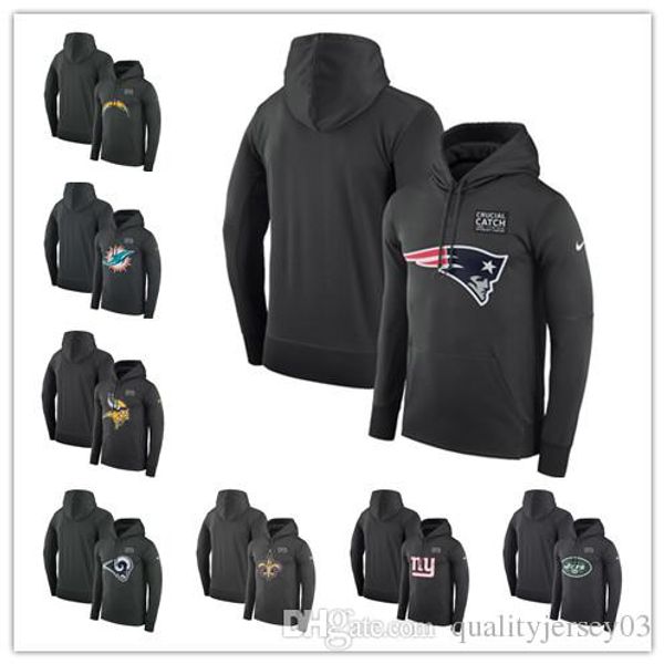 2019 Men S New Chargers Rams Dolphins Vikings Patriots Saints Crucial Catch Performance Hoodie Outdoor Jackets From Qualityjersey04 20 31 Dhgate Com