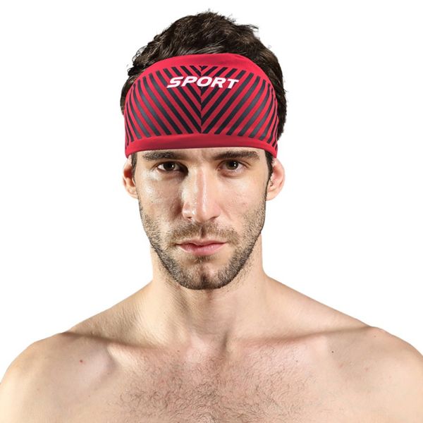 

2018 new men overgrip headband sport head bandage tennis running fitness grip man sweatband sport run headband workout wristband, Yellow;black