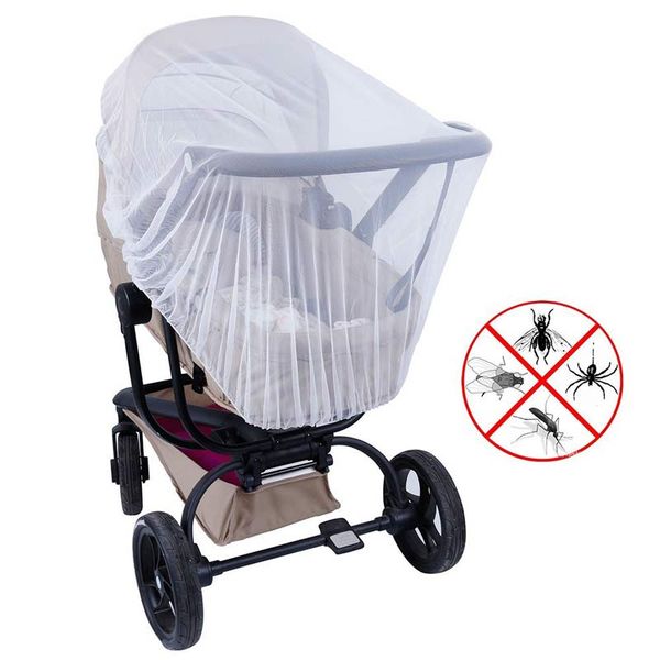

1pcs baby stroller mosquito net elastic stretches pushchair mosquito insect net outdoor travel full cover safe mesh for baby