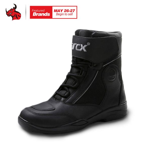 

arcx leather motorcycle boots men's motorcycle knight short boots black speed for motorcyle racing motocross