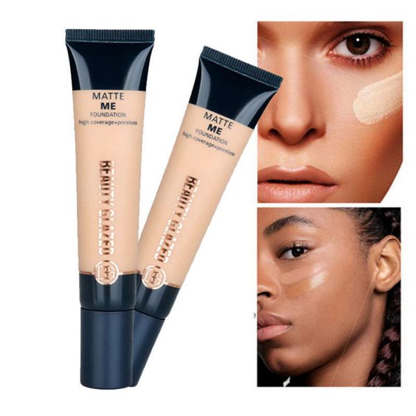 beleza vidrados 4 cores Corretivo Líquido New Fluid Foundation longa duração Makeup Concealer Whitening e nutritivo hidratante de rosto