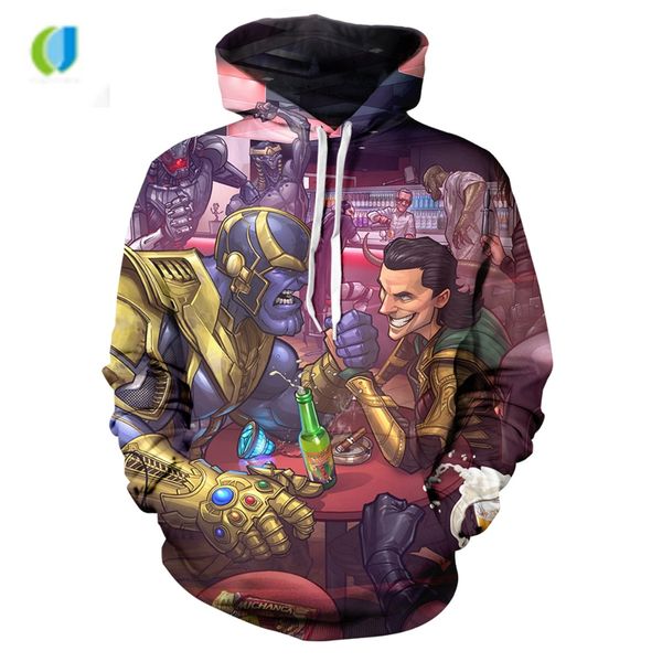 

2018 autumn and winter brand sweatshirt marvel legends men with marvel jacket funko hoodies, Black