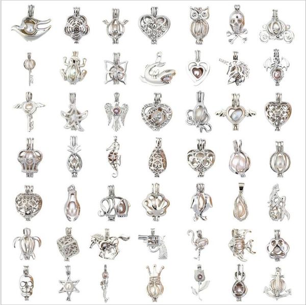 

Более 60 стилей Жемчужная клетка ювелирные изделия медальон кулон выводы Кейдж эф