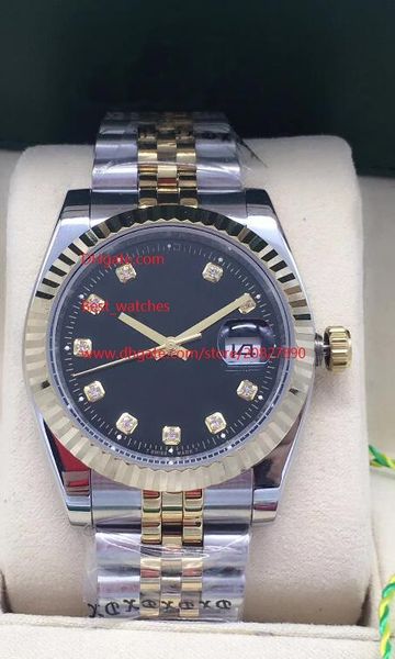

5 style factory supplier luxury watch 36mm 116334 asia 2813 movement automatic men's fashion wristwatches, Slivery;brown