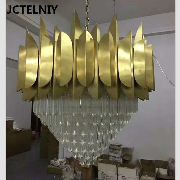 

New product luxury LED crystal chandelier creative designer lighting living room light hotel lobby lighting