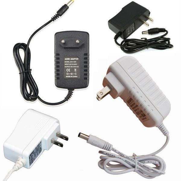 

1a 2a power supply ac 100-240v to dc 12v adapter plug for 3528 5050 strip led with eu/us plug