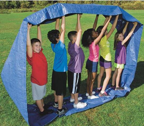 Kids Outdoor Team Cooperation Senso Training Giocattoli interattivi per bambini Giocattoli educativi Giochi sportivi per la scuola materna 75CM * 800CM