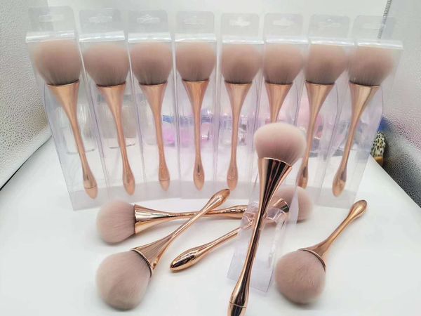 

single small waist loose powder brushes rose gold handle honey powder foundation makeup brush beauty makeup tools br029