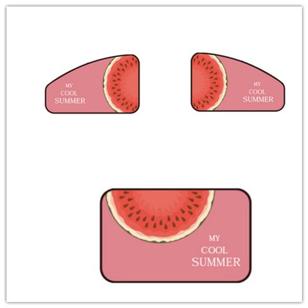 

car magnetic sunshade window curtains side window sunshade curtain adjustable sunscreen protected from sunlight and uv watermelon