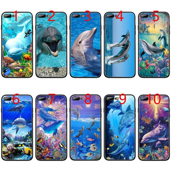 

Ocean Dolphin Танцы И Прыжки Мягкий Черный ТПУ Телефон Чехол для iPhone XS Max XR 6 6s 7 8 Plus 5 5s SE Cov