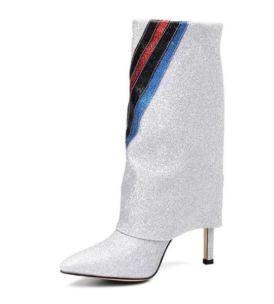 skechers boots womens silver