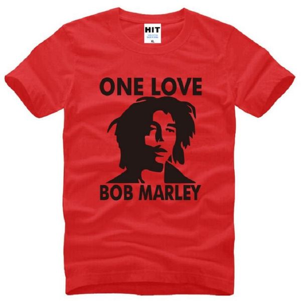 

bob marley reggae one love music mens men t shirt tshirt summer short sleeve o neck cotton casual t-shirt tee camisetas hombre, White;black