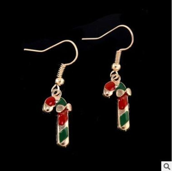 

christmas ornaments cartoon christmas earrings, christmas tree, earrings, bell, santa claus earrings, Silver