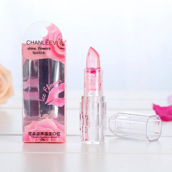 

2018 new lipstick long lasting makeup moisturizer transparent magic temperature flower color changing lipstick lip kit