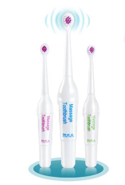 Escova de Dentes Elétrica ultra-sônica Escova Macia Escova De Dentes Elétrica Escova de Dente para Crianças Adulto + 3 pcs Macio Escova De Dentes Cabeça presente Frete Grátis