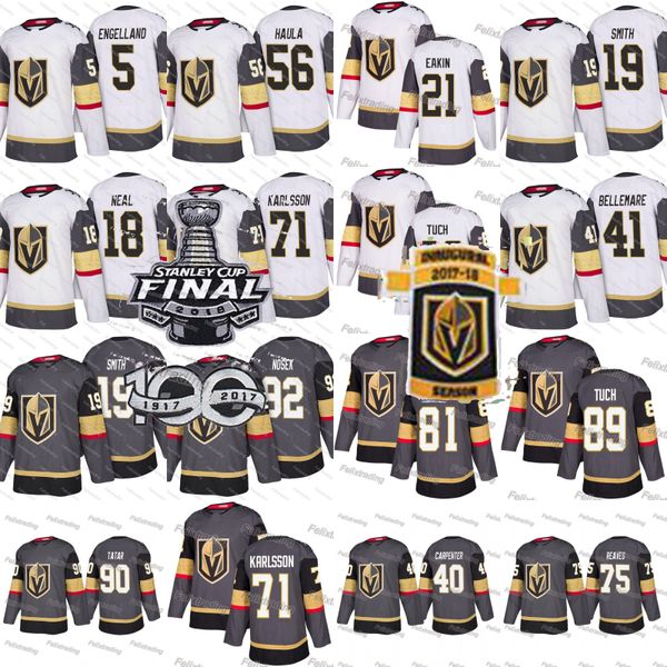 

19 Reilly Smith William Karlsson Tomas Tatar Marchessault Tomas Nosek Alex Tuch Haula Cody Eakin Ryan Carpenter Ryan Reaves Knights Jersey