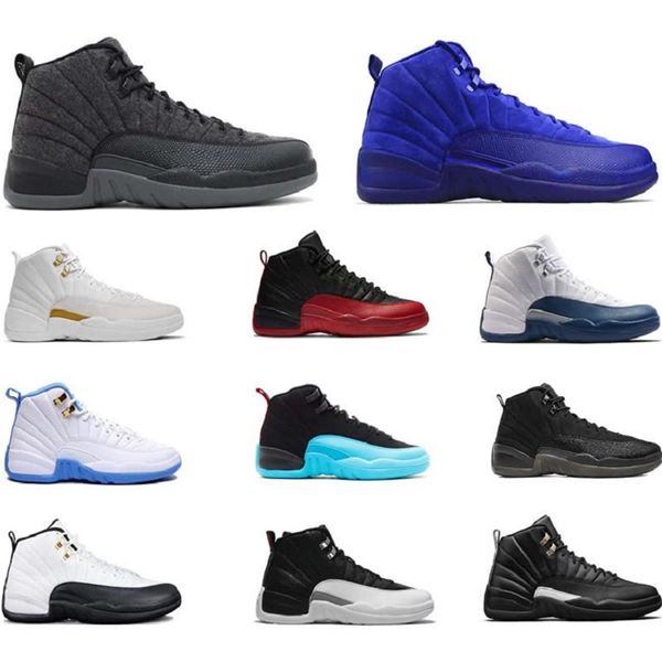 jordan 12 azul con blanco