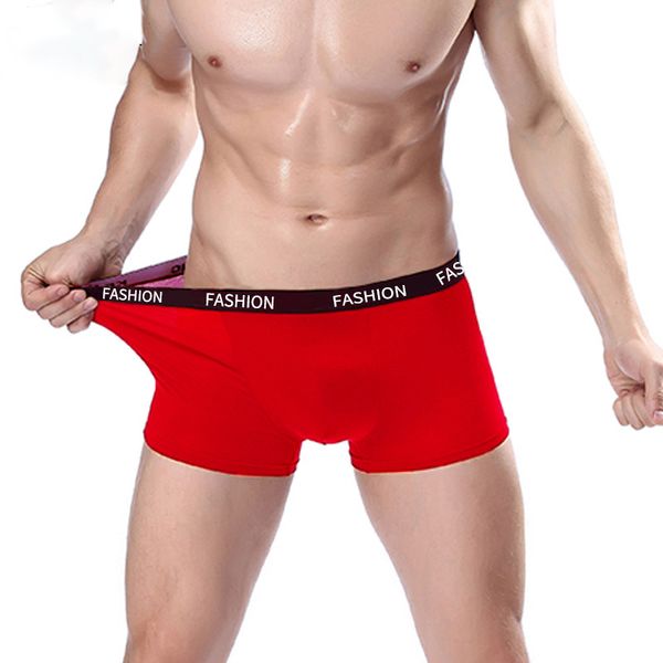 

men boxer soft breathable underwear male comfortable solid panties underpants cueca boxershorts homme for men high quality, Black;white