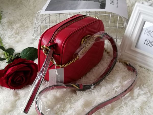 

Marmont famou handbag vintage brand gold chain and hardware love pattern houlder pur e di co oho bag hipping