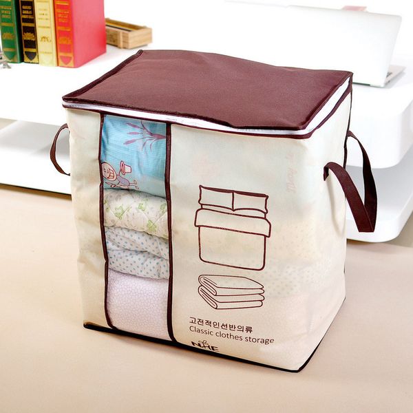 

new non-woven family save space organizador bed under closet storage box clothes divider organiser quilt bag holder organizer