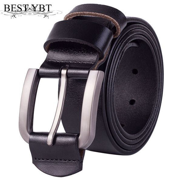 

ybt men belt imitation leather alloy pin buckle belt business affairs simple fashion casual selling, Black;brown