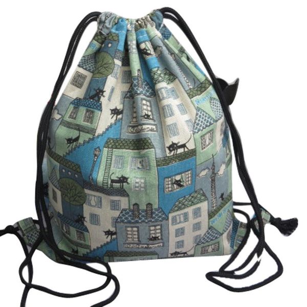 

drawstring bag cute backpacks retro printing bags drawstring backpack women 3d printed drawstrings bags #p
