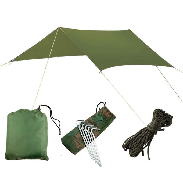 

sun shelter beach tent ultralight anti-uv awning garden waterproof canopy sunshade outdoor camping hammock rain tarp