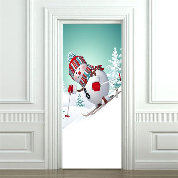 

merry christmas door stokers wall art removable home window wall stickers decal party decoration #25