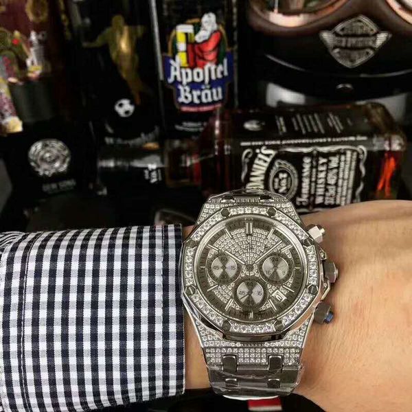 

Luxury men 039 watch fine teel trap original folding buckle japane e quartz movement apphire cry tal luxury watche