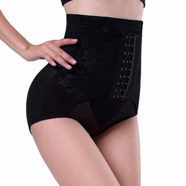 

2018 high waist trainer slim tummy control body shaper thong shapewear underwear, Black;white
