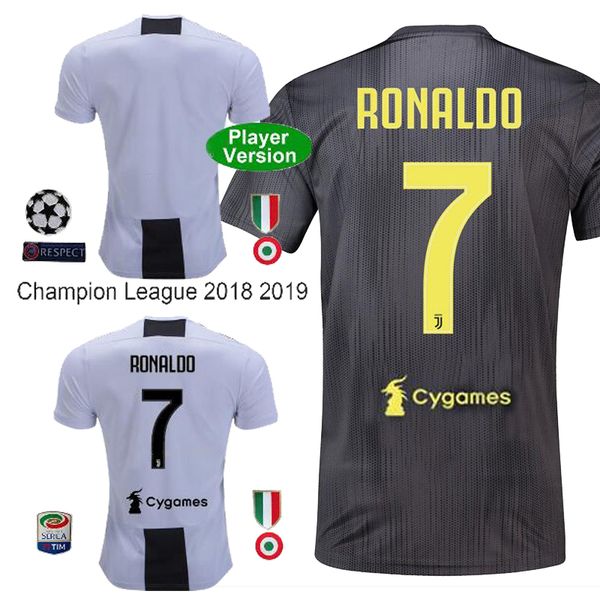 

New player ver ion ronaldo juventu occer jer ey 18 19 dybala home away thai quality mandzukic marchi io fan juvn ronaldo football hirt