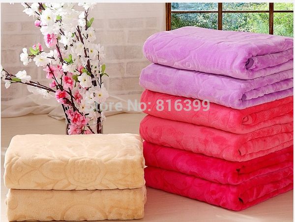 

flannel baby blanket 150*200cm 2017 new summer 100% coral fleece flannel fabric blanket super soft air-condition